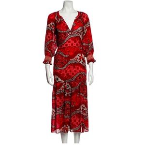 Xirena Paisley Print Long Dress - Small